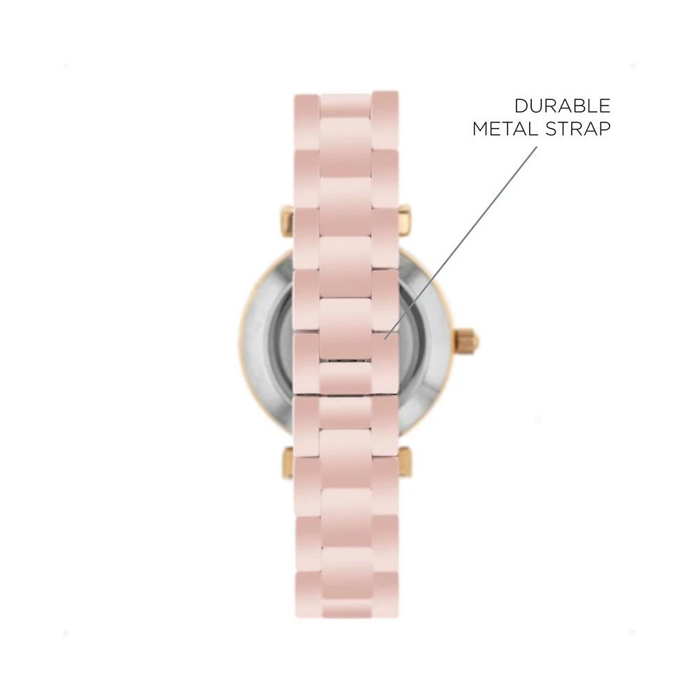 iTouch Connected Women's Hybrid Smartwatch Fitness Tracker: Rose Gold Case with Blush Metal Strap 38mm 3