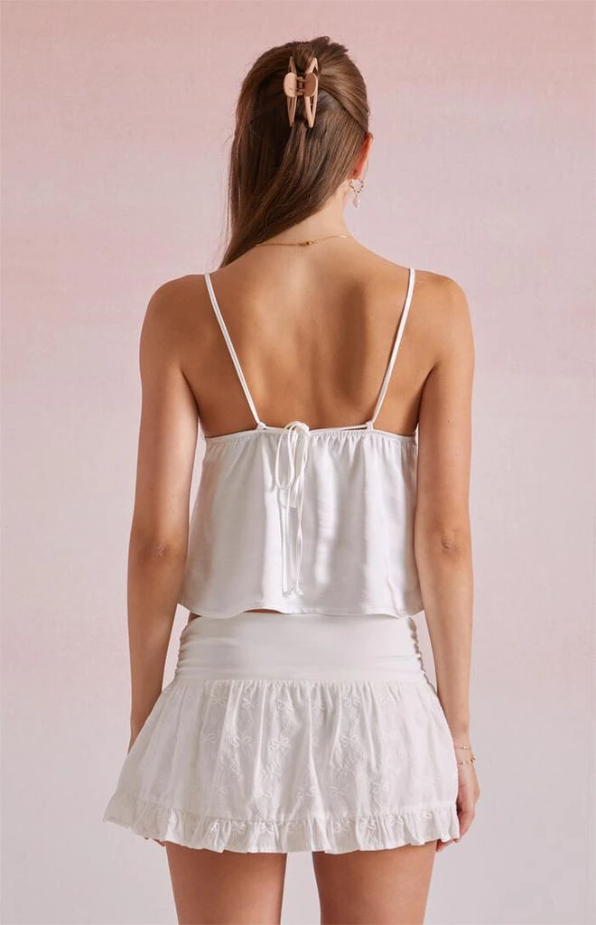 Beverly and Beck Arabella Satin Tie Back Tank Top 4