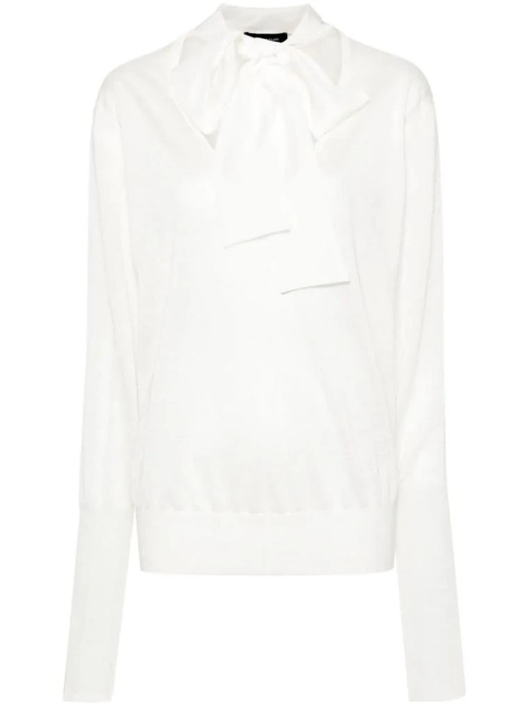 Fabiana Filippi Relaxed Fit Knitwear With Deep V-Neck 1