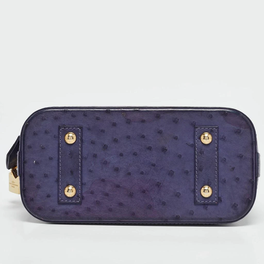 Louis Vuitton Louis Vuitton Purple Ostrich Alma BB Bag 10