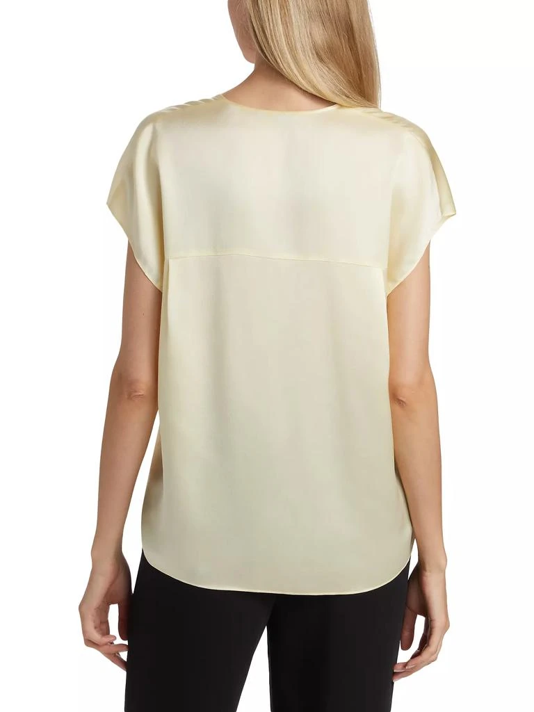Vince Silk Cap-Sleeve Blouse 5