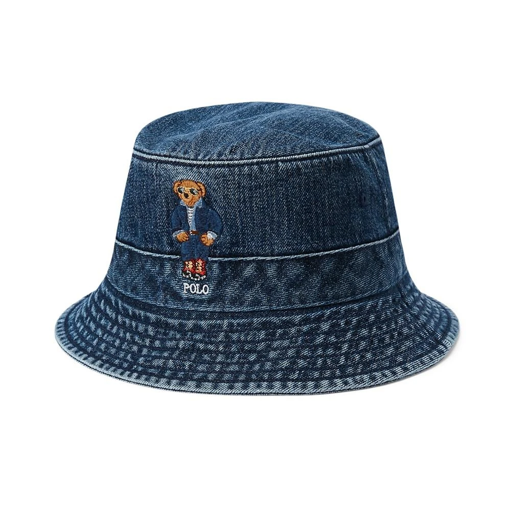 Polo Ralph Lauren Men's Polo Bear Denim Bucket Hat 1