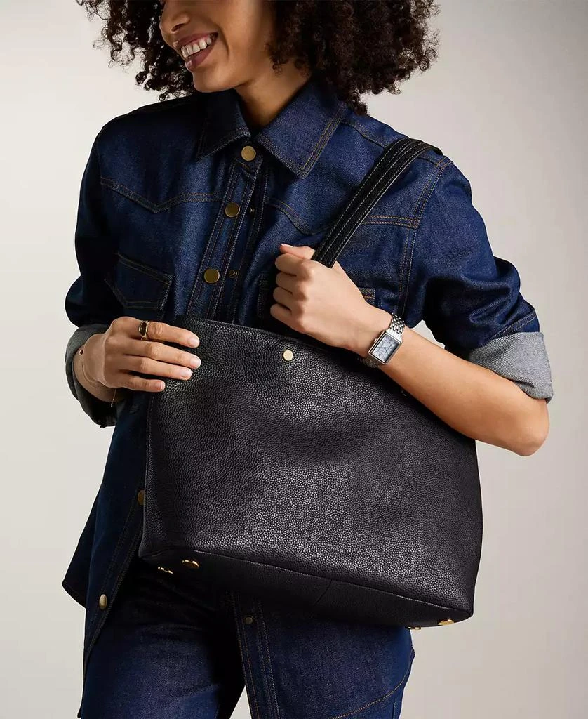 Fossil Jessie Leather Top Zip Tote Bag 4