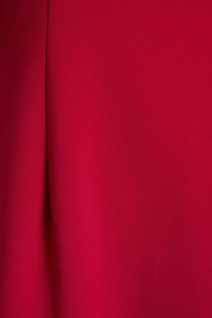 Theia Cape-effect embellished crepe gown 4