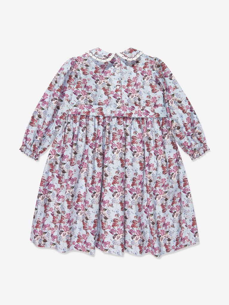 Sarah Louise Sarah Louise Girls Floral Print Dress in Ivory