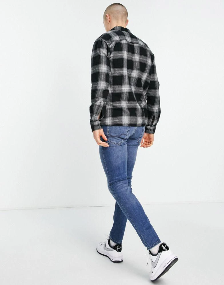 Jack & Jones Jack & Jones Intelligence Liam skinny fit stretch jeans in mid blue 2