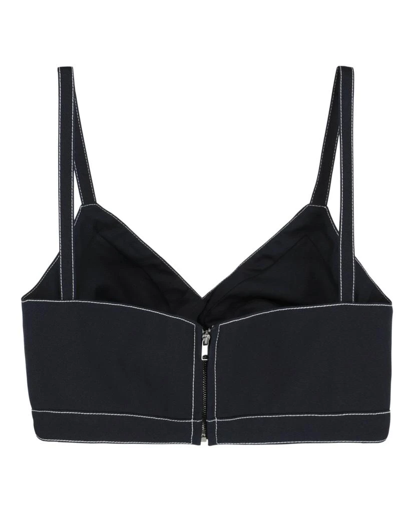 Alexander McQueen Cotton Gabardine Bra Top 2