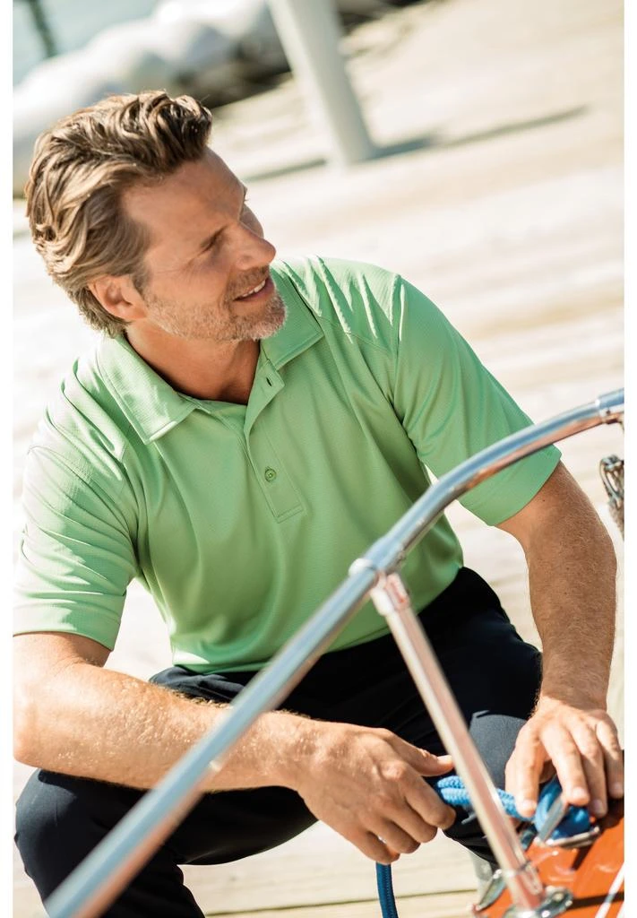 Cutter & Buck CB Drytec Genre Textured Solid Mens Polo Shirt 2