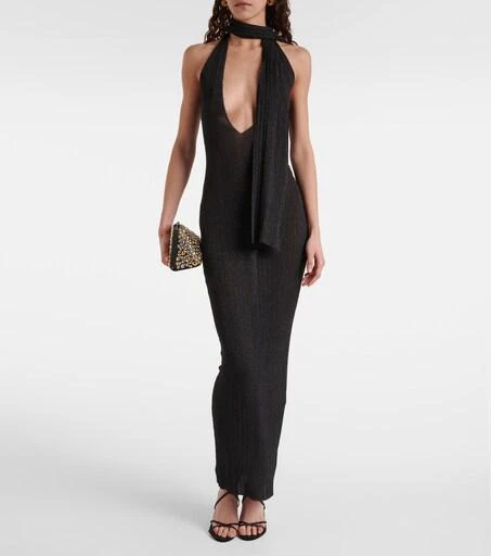 Shop Scarf-detail metallic knit maxi dress on Sale at BeyondStyle – Get 51%  Off Scarf-detail metallic knit maxi dress with Limited-Time Flash Deals,  Exclusive Discounts, and Special Offers. Enjoy Unbeatable Savings on