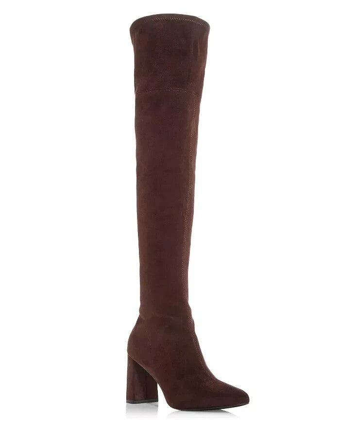 Jeffrey Campbell Parisah Boots Women 7.5 Brown Pointed Toe Over The Knee ZPO3436 1