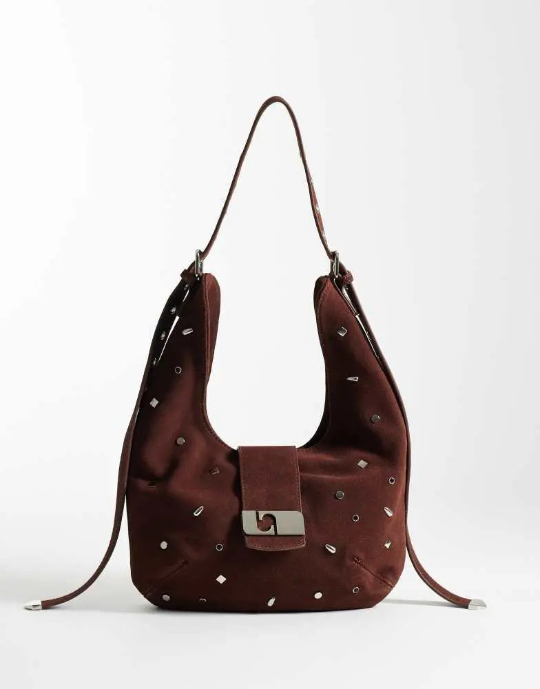 Laagam Laagam vixen bag In brown studs