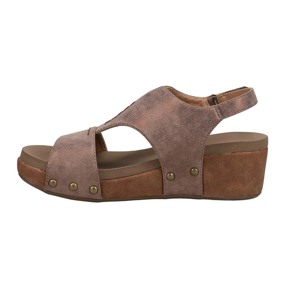 Corkys Refreshing Metallic Studded Wedge Sandals 3