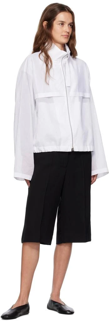 Jil Sander Black Viscose Silk Blend Straight Shorts 4