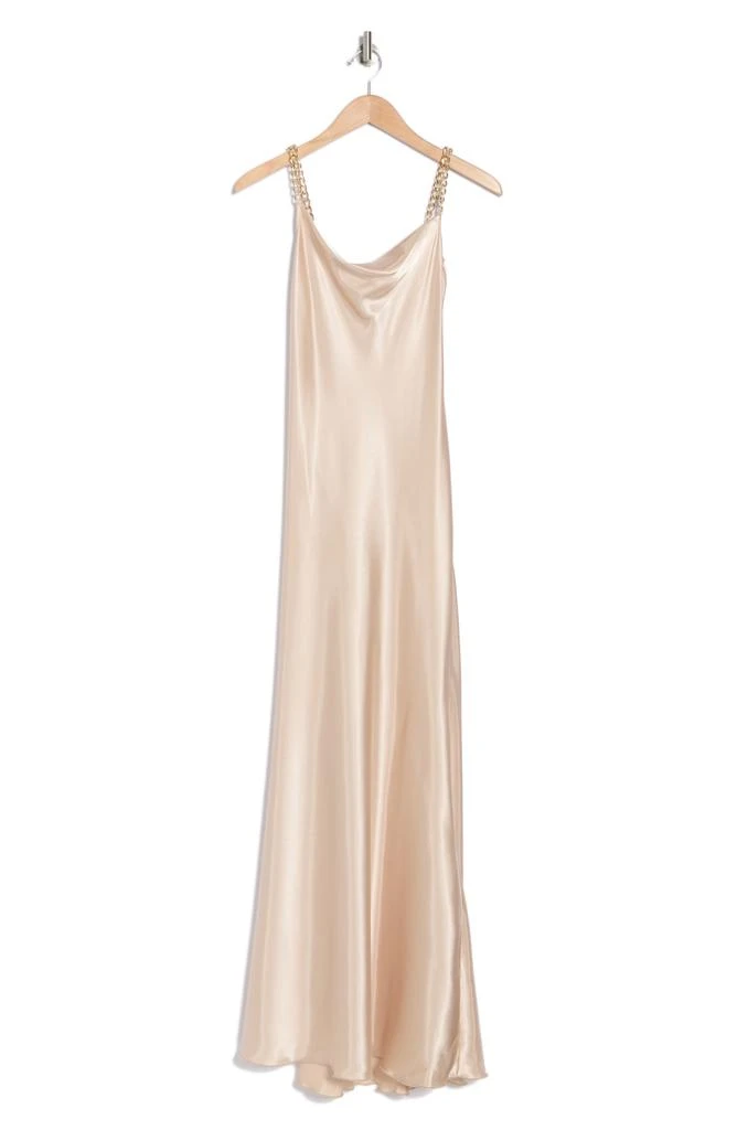 bebe X Ciara Chain Strap Satin Dress 3