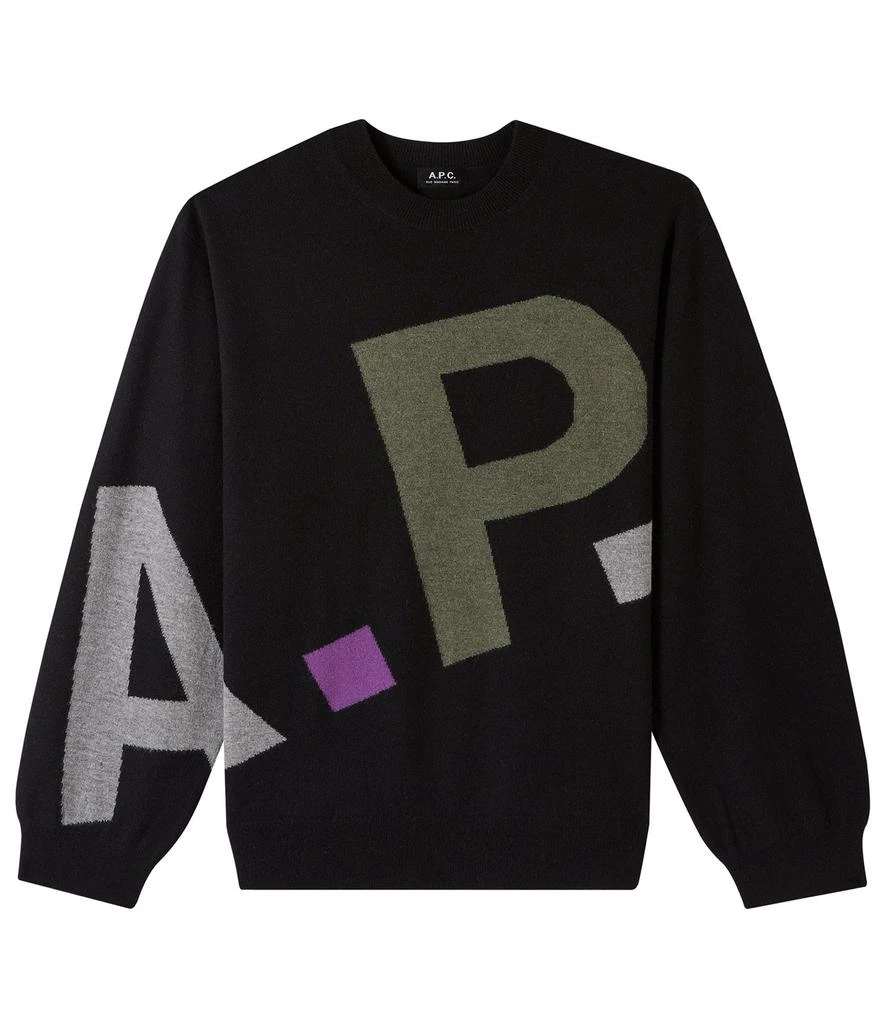 A.P.C. Logo All Over sweater 1