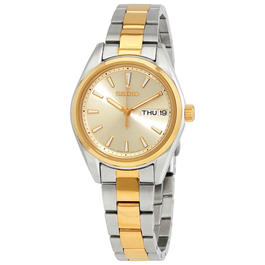 Seiko Open Box - Seiko Quartz White Dial Two-tone Ladies