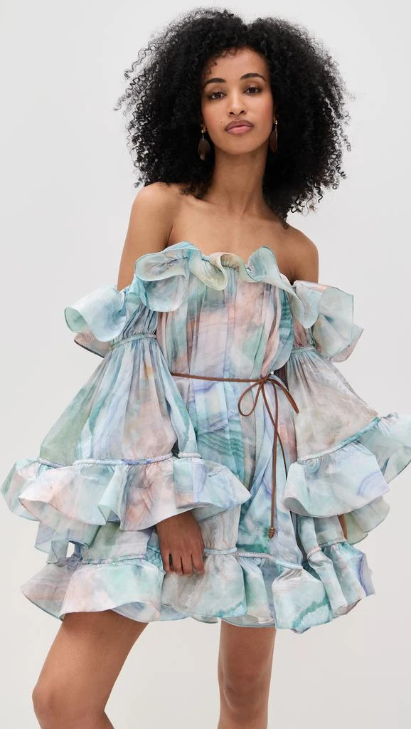 Zimmermann Illuminate Flounce Mini Dress 2