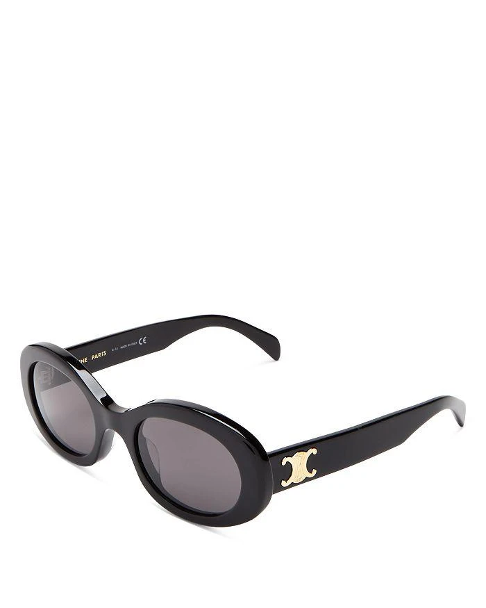 Celine Triomphe Oval Sunglasses, 52mm 1