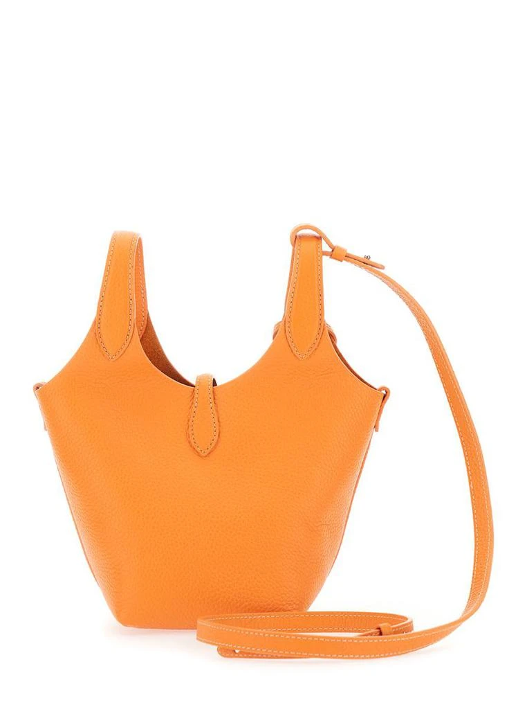 Ralph Lauren 'Play' Orange Handbag With Removable Shoulder Strap And Pony Embroidery On The Front In Leather Woman 2