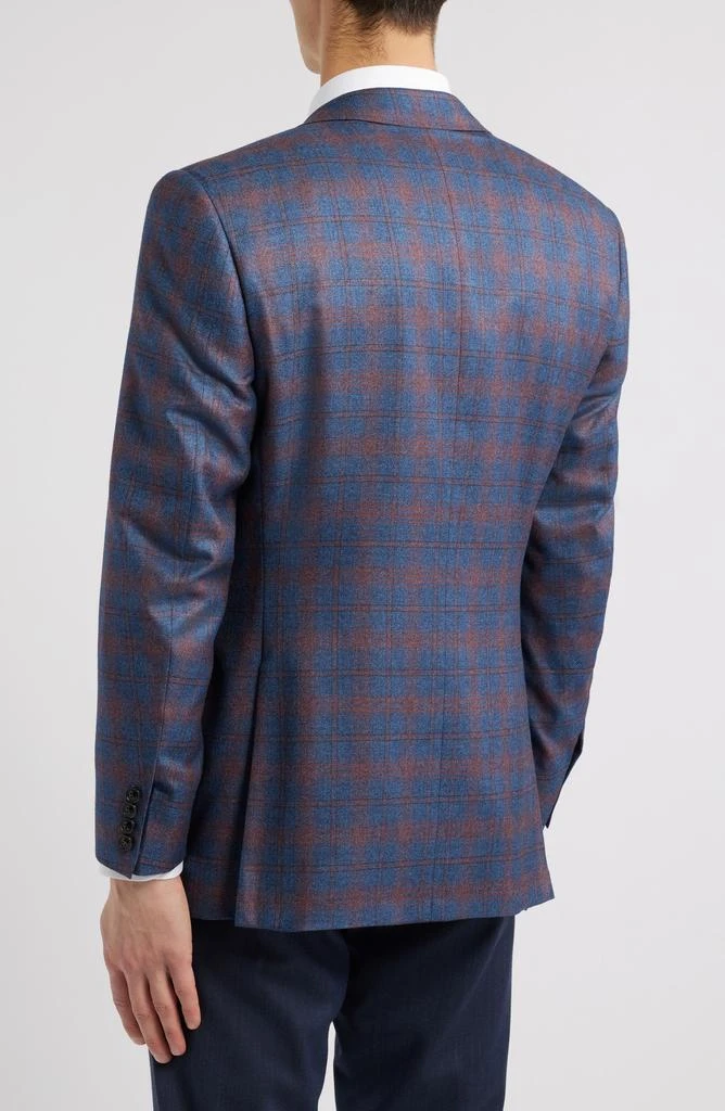 Canali Siena Regular Fit Plaid Silk & Cashmere Sport Coat 2