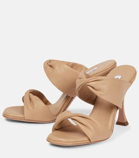Aquazzura Twist 95 leather sandals 5