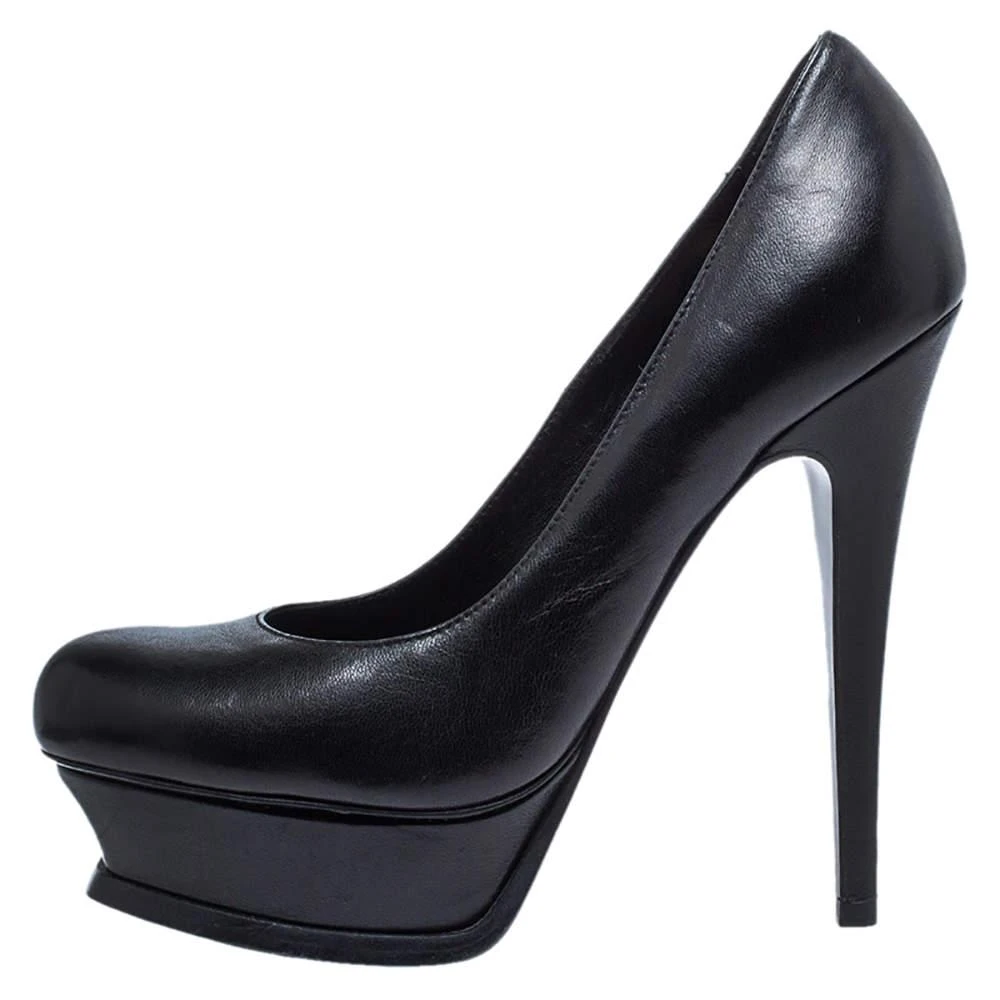 Yves Saint Laurent Saint Laurent Black Leather Tribute Pumps Size 36 2
