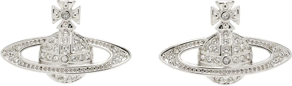 Vivienne Westwood Silver Mini Bas Relief Earrings 1