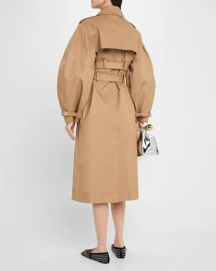 Ganni Bonded Cotton Trench Coat 3