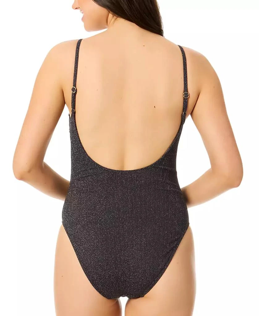 Salt + Cove Juniors' Metallic One-Piece Swimsuit, Exclusively at Macy's 2