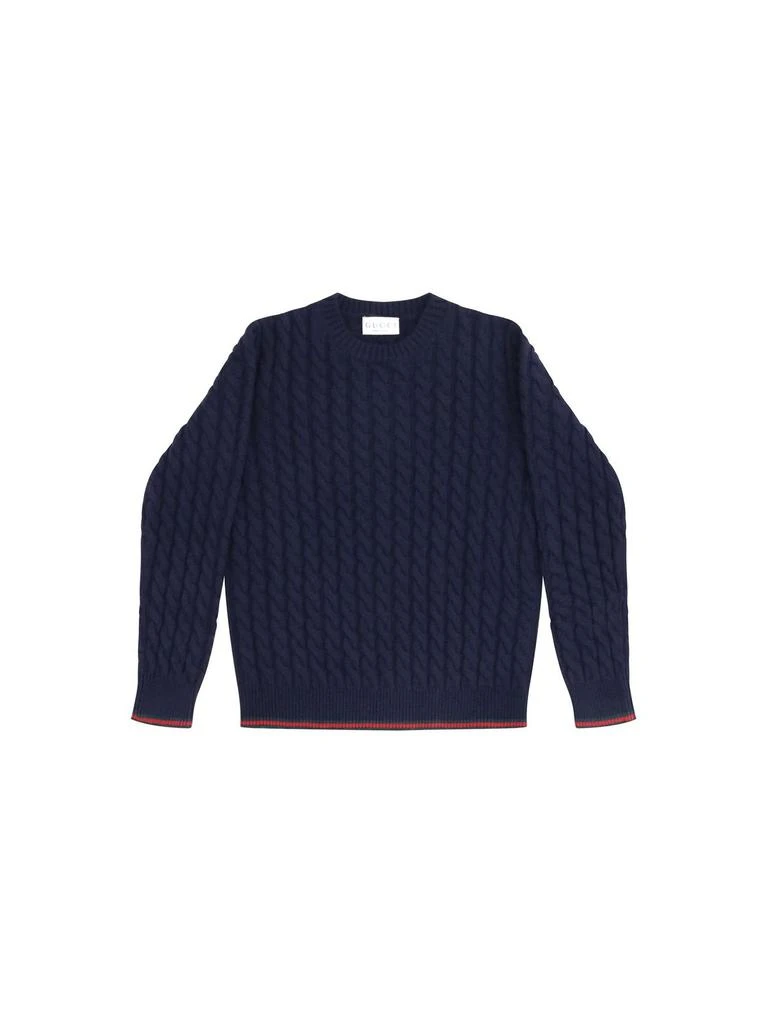Gucci Kids Crewneck Ribbed Jumper