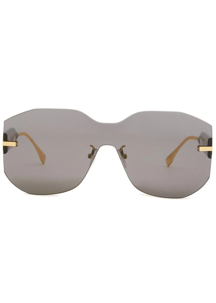 Fendi Fendigraphy rimless oversized sunglasses 2