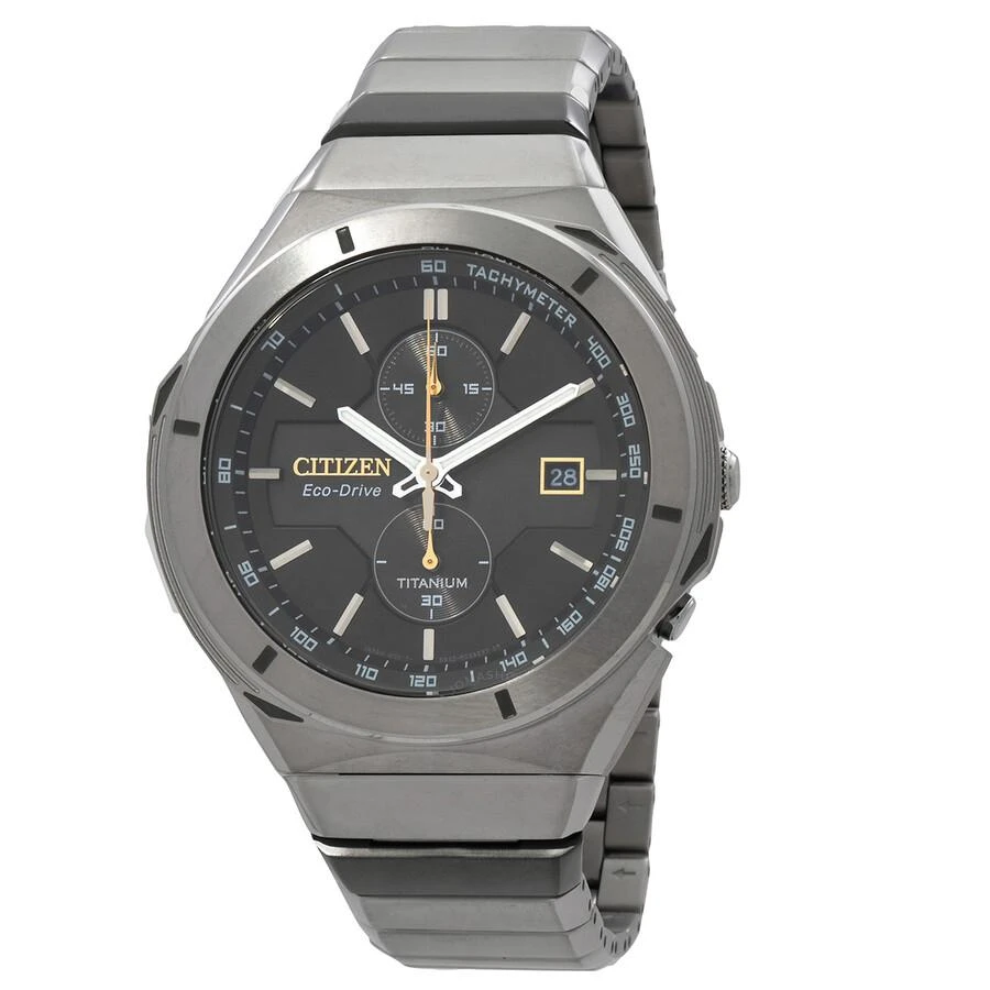 Citizen Super Titanium Armor Chronograph Black Dial Men's Watch CA7058-55E 1