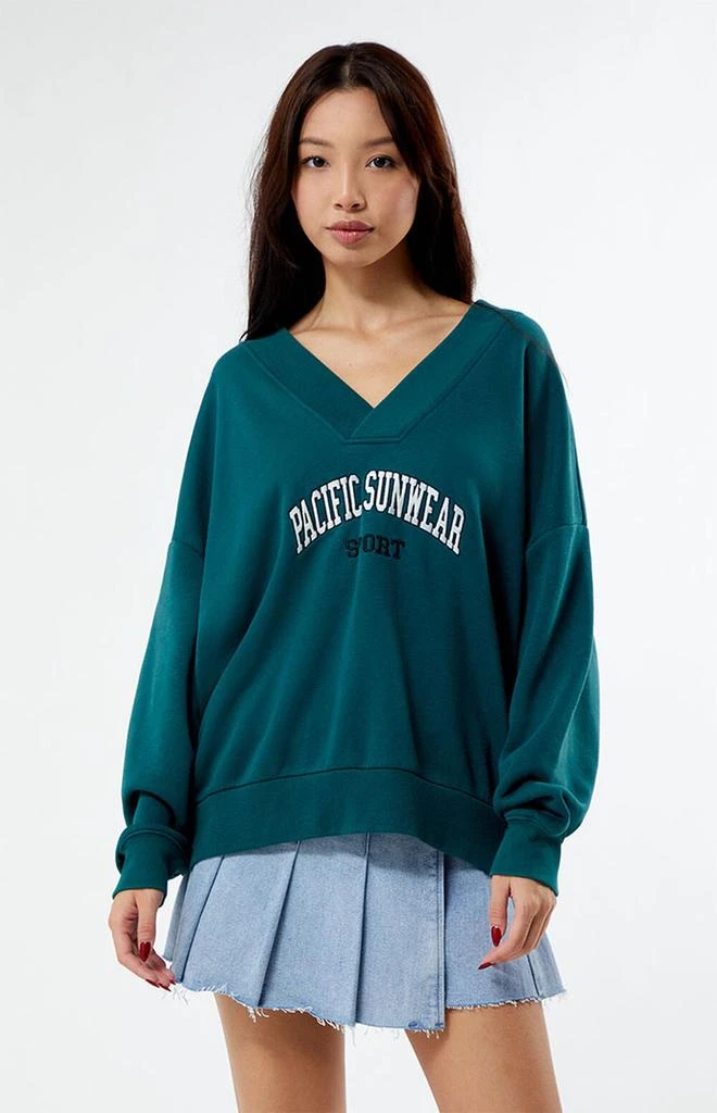 PacSun Pacific Sunwear Sport V-Neck Sweatshirt 3