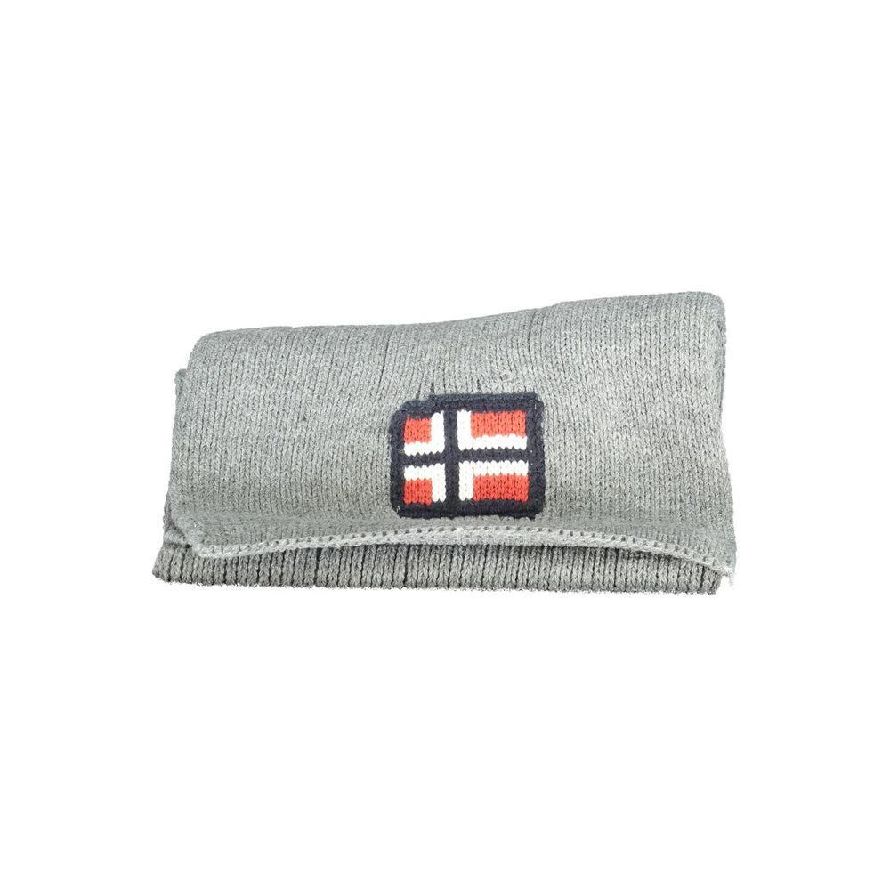 Norway 1963 Gray Acrylic Scarf 2