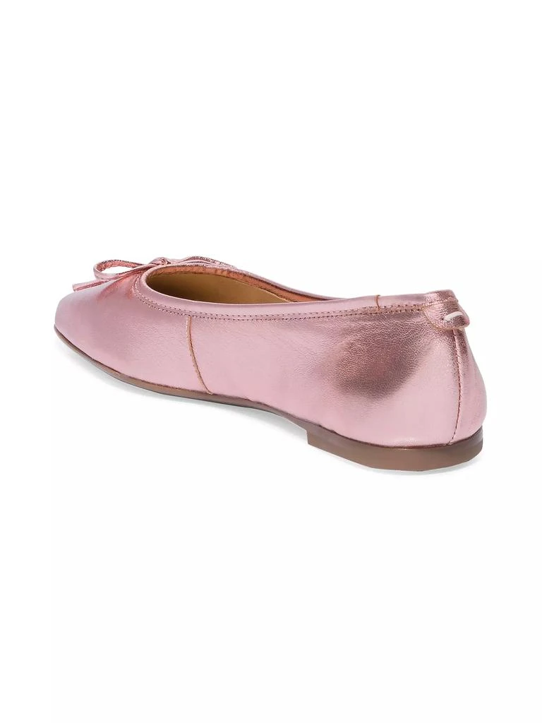Bernardo Gwynn Metallic Leather Bellerina Flats 6