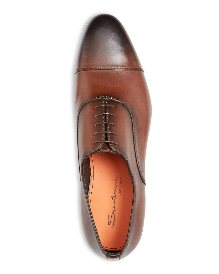 Santoni Men's Darian Cap Toe Dress Shoes 2