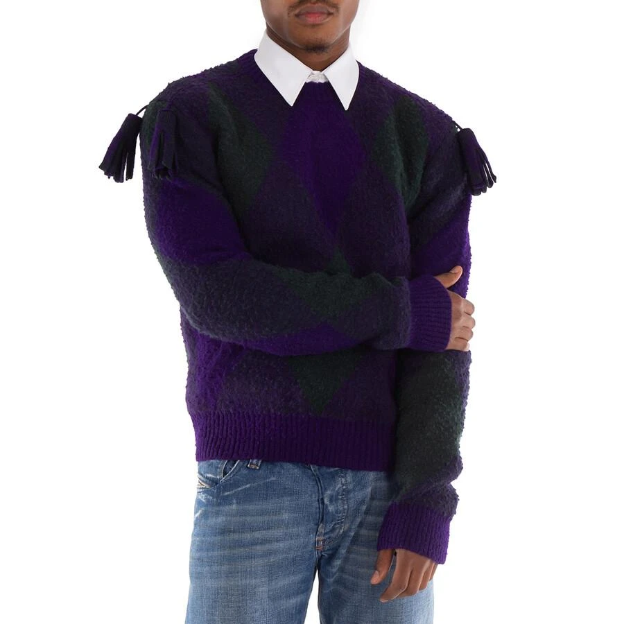 Burberry Diamond-Pattern Wool Jumper