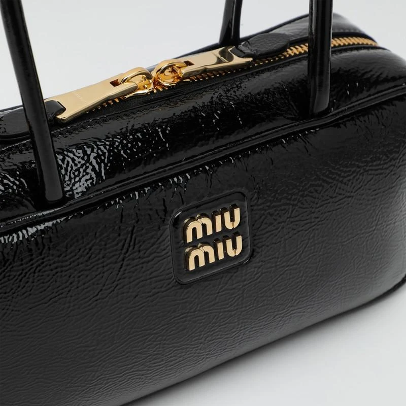 Miu Miu Black Beau bag in naplak patent leather 6