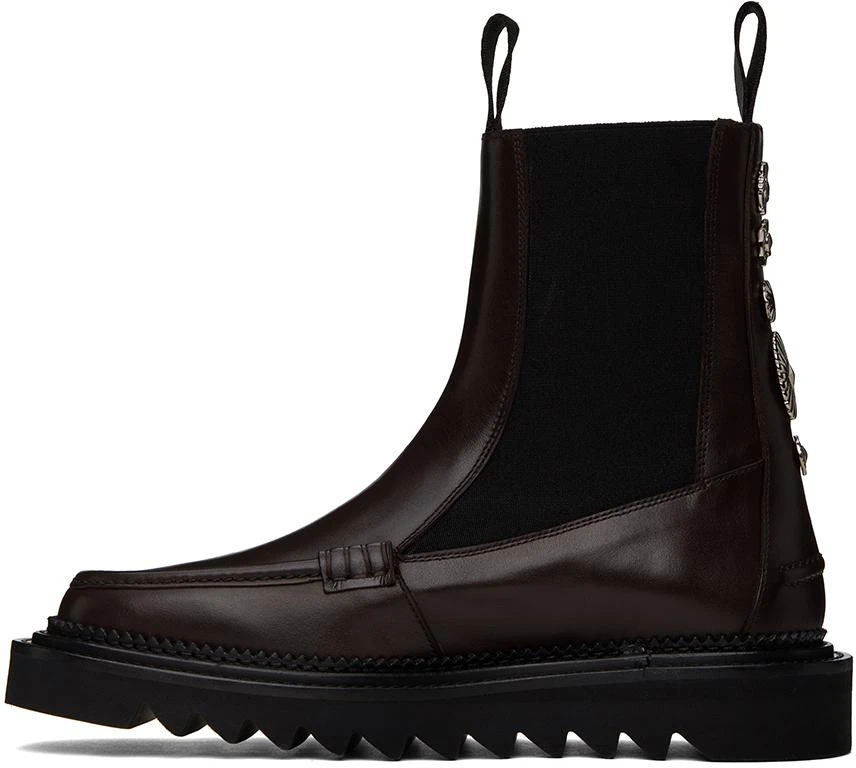 Toga Virilis Brown Leather Chelsea Boots 3