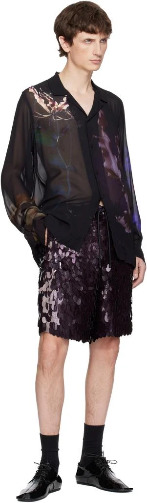 Dries Van Noten Black Floral Shirt 4