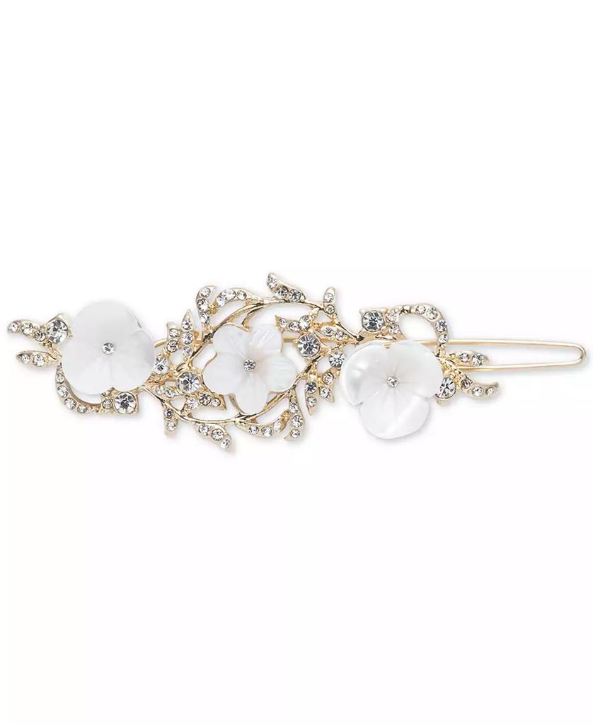 Lonna & Lilly Gold-Tone Pavé & Mother-of-Pearl Flower Hair Barrette
