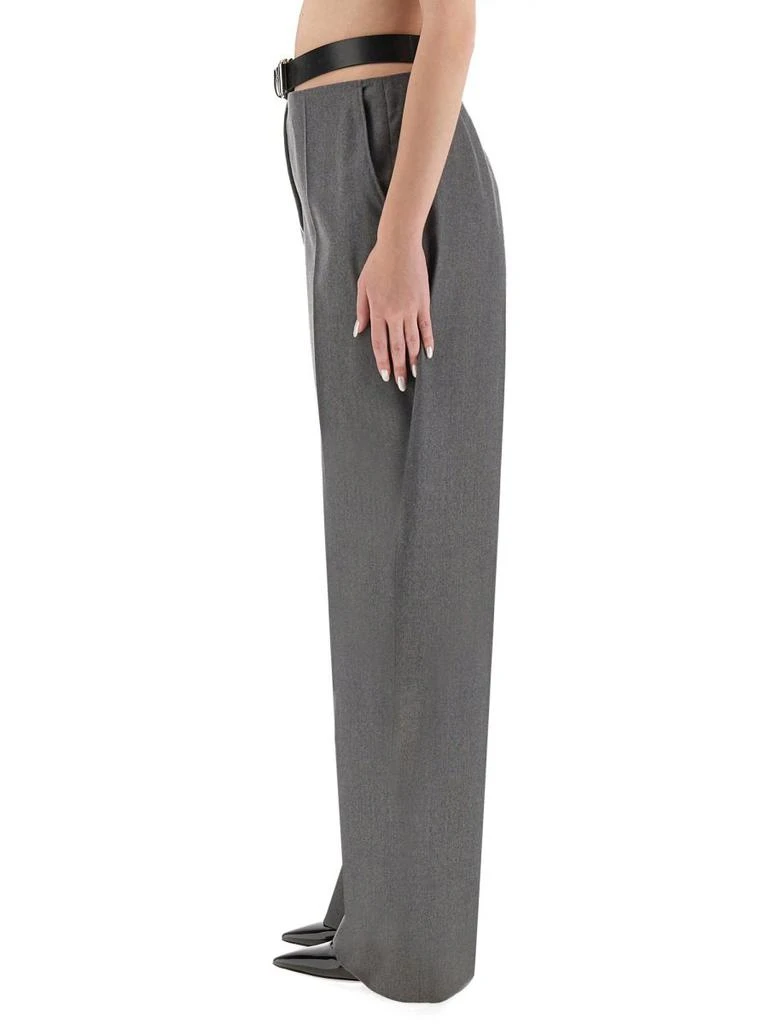 Stella McCartney Stella McCartney Belted Flannel Straight-Leg Trousers 3