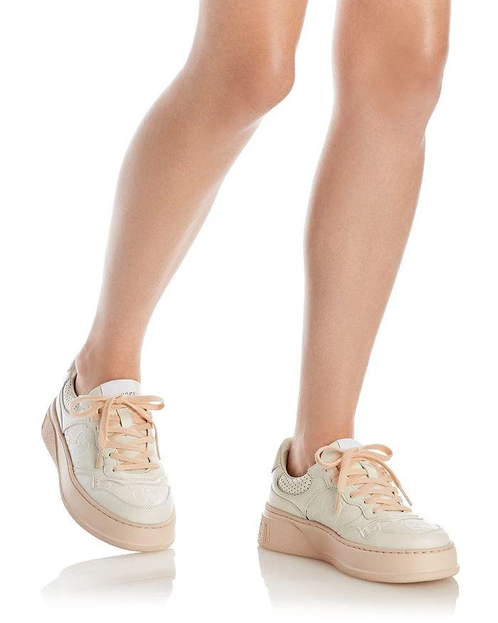 Gucci Women's GG Logo Platform Low Top Sneakers 2