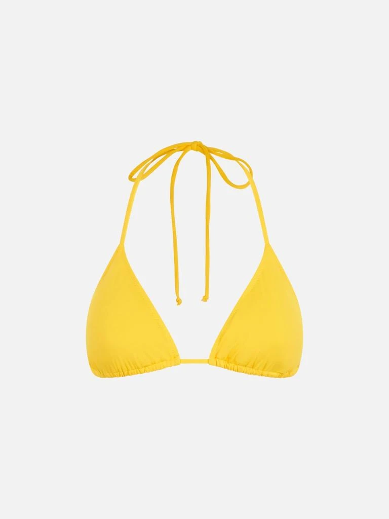 Mc2 Saint Barth Woman Yellow Triangle Top Swimsuit 1