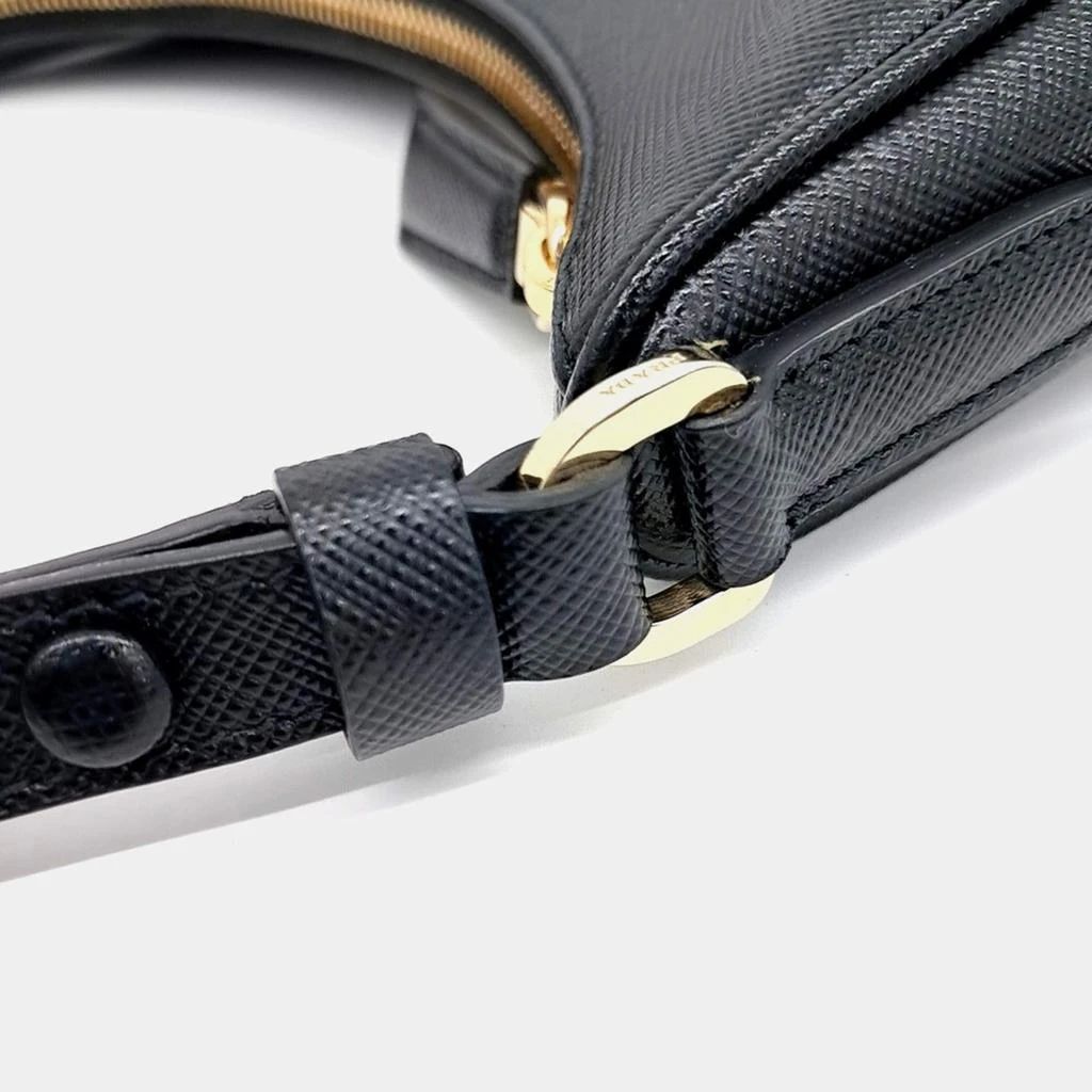 Prada Prada Black Leather Hobo Bag 4