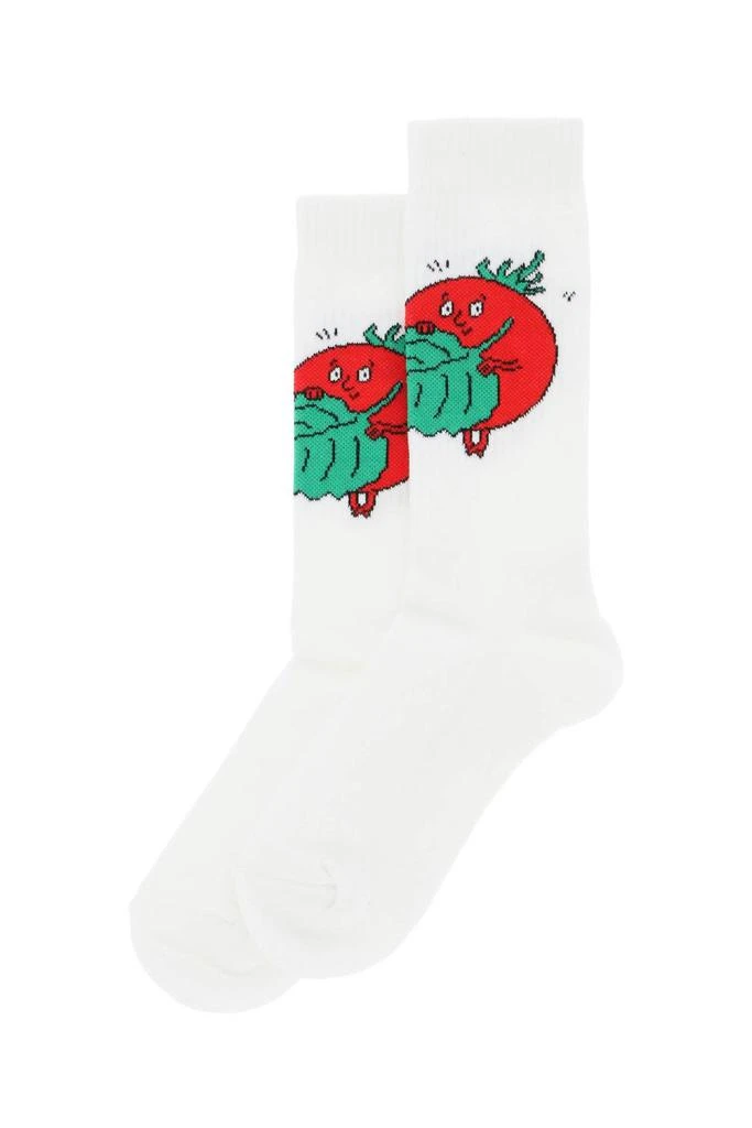 Sky High Farm Sky High Farm Happy Tomatoes Crew Socks 2