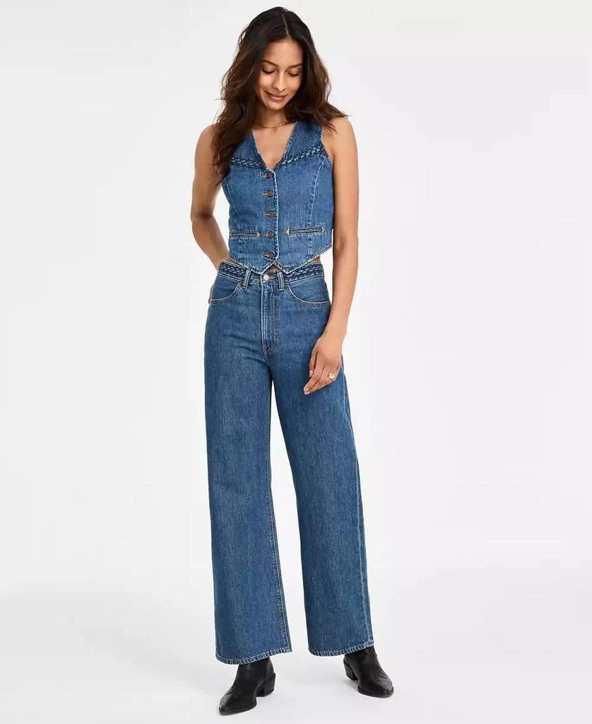 Levi's Premium Women's Ribcage Wide-Leg Braided Cotton Jeans 1