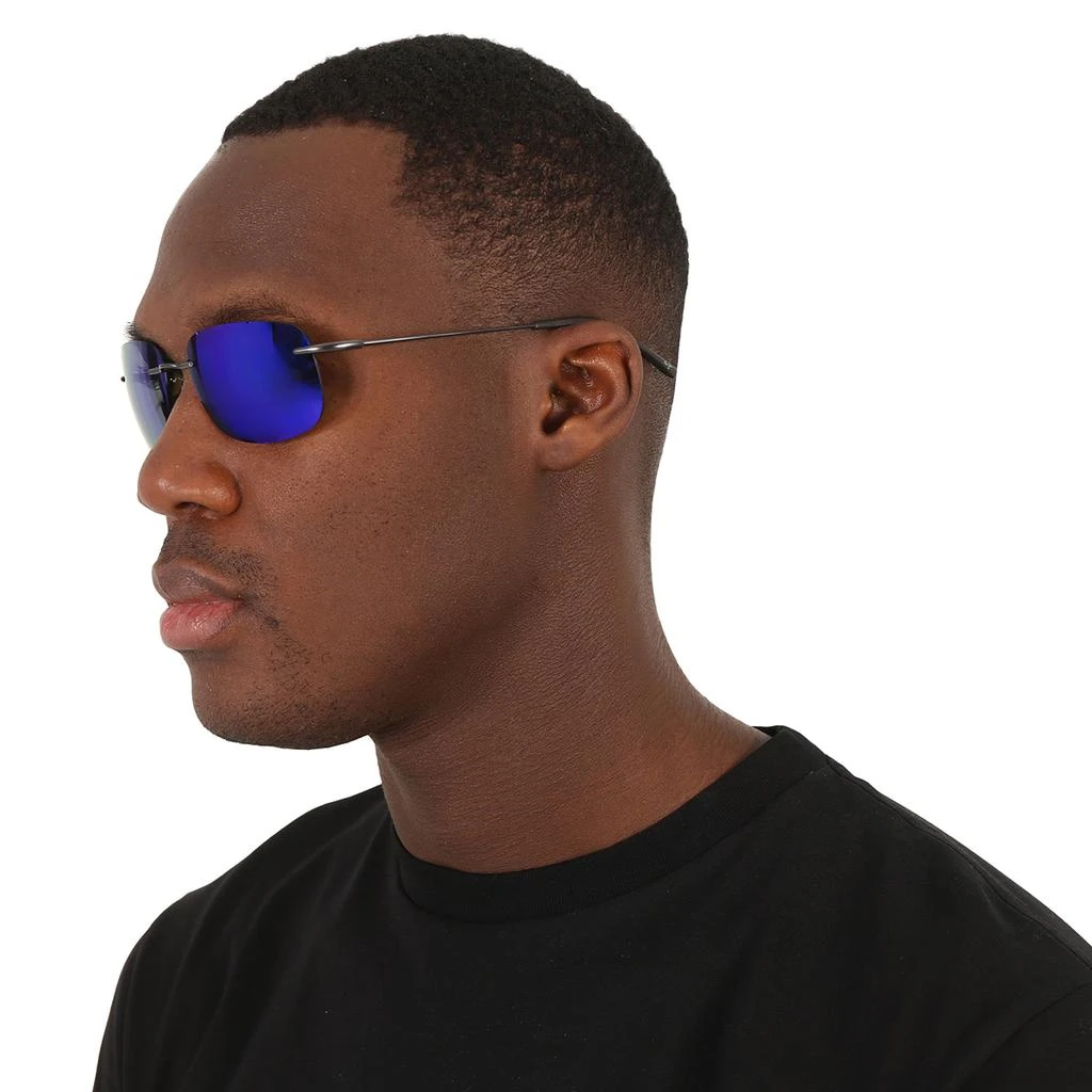Maui Jim Maui Jim Ohai Blue Hawaii Rectangular Unisex Sunglasses B334-02D 59.5 2