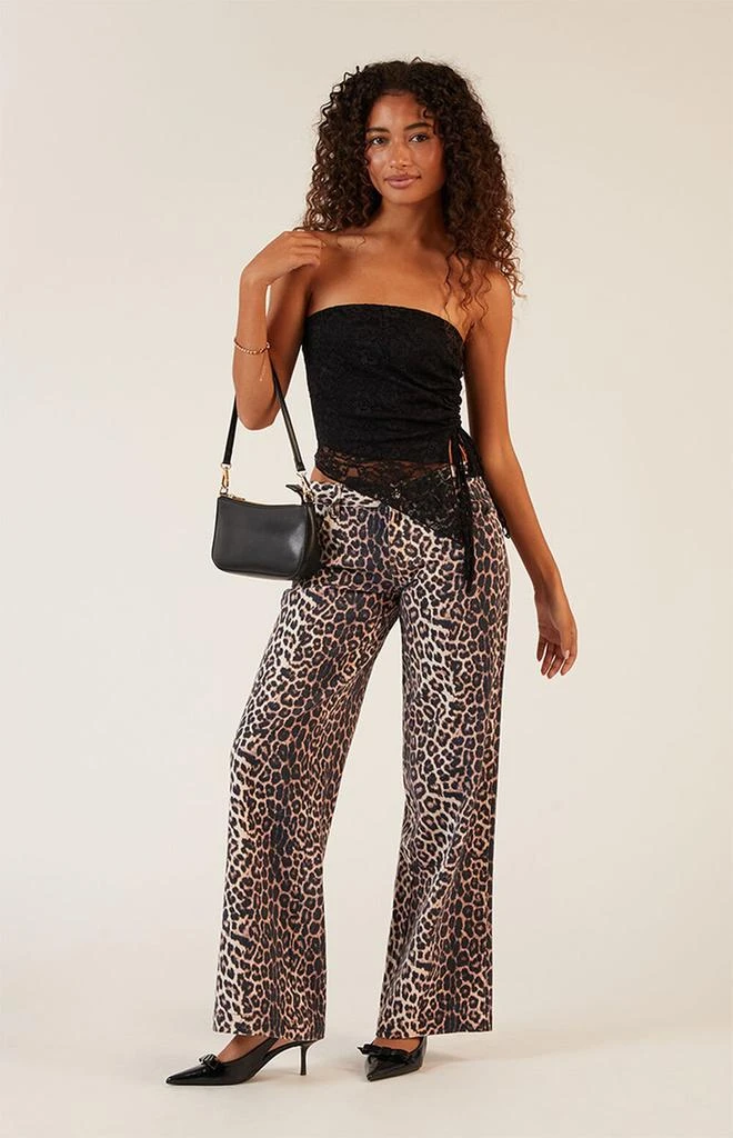 LA Hearts Floral Lace Asymmetrical Tube Top 4