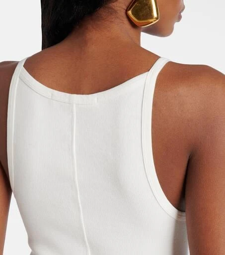 SLVRLAKE Ribbed-knit cotton jersey tank top 5